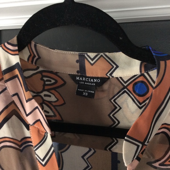 NWOT Marciano Abstract Chiffon Duster - Picture 6 of 9